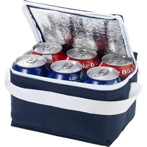 Bullet Mini koeltas navy/wit 20 cm voor 6/sixpack blikjes 3,5 liter Blauw