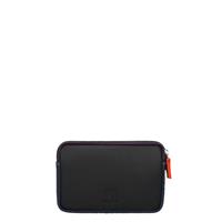 Small Leather Double Zip Purse black/pace
