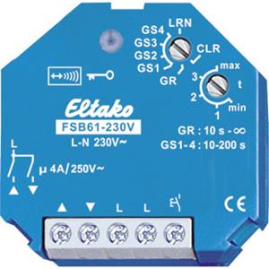 eltako Draadloze rolluikschakelaar FSB61-230V Inbouw Schakelvermogen (max.) 1000 W Bereik max. (in het vrije veld) 30 m