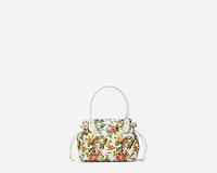 Gabor Schultertasche "Granada", Blumenmuster, für Damen, weiß, weiß