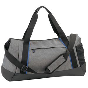 Merkloos Grijs/zwarte sporttas/weekendtas 52 cm -