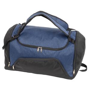 Blauw/zwarte sporttas/weekendtas rugtas 55 cm Blauw