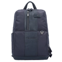 Piquadro Brief Laptoprucksack M 38.5 cm 14", blue