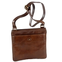 The Bridge Story Uomo Messenger / Umhängetasche Rindleder 28 cm, marrone-braun