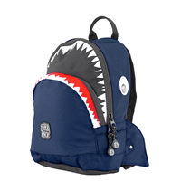 pick&pack Pick & Pack Shark Shape Backpack S Navy