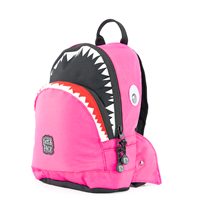 pick & PACK Rucksack Shark Shape S, Fuchsia