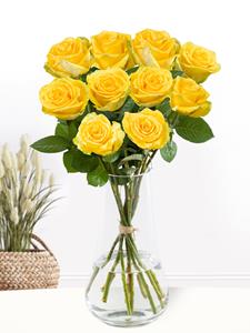 10 gele rozen - Good Times | Rozen online bestellen & versturen | .nl