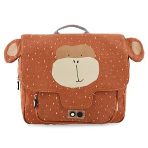 Trixie schooltas Mr. Monkey 29 x 25 cm katoen bruin