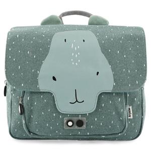 Trixie schooltas Mr. Hippo 29 x 25 cm katoen groen