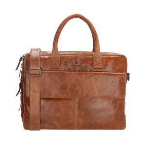 Micmacbags Porto laptoptas 15 inch brown