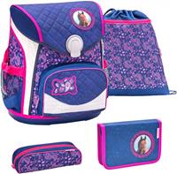 Belmil Cool Bag Schulranzen Set 4 teilig, pink