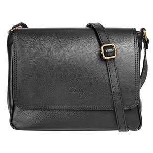 Cluty Schoudertas echt leer, made in italy (1-delig)