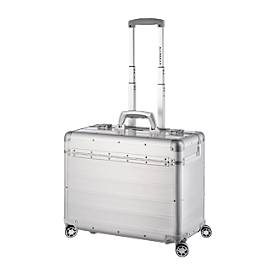 ALUMAXX Business Trolley PANDORA, mit Tragegriff und Rollen, mit Laptopfach, Aluminium