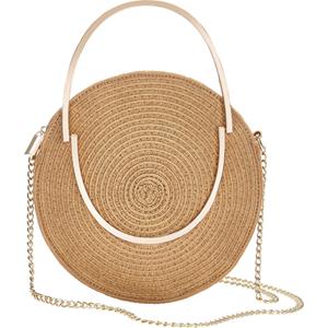 Runde Mini-Strandtasche Strandtaschen natur Damen