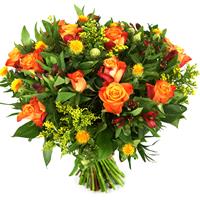 Boeketcadeau Oranje rozen en bloemen versturen