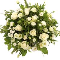 Boeketcadeau Witte rouwbloemen bestellen