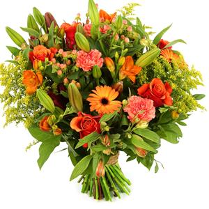 Boeketcadeau Oranje bloemen bestellen