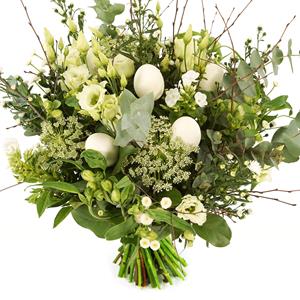 Boeketcadeau Witte paasbloemen bestellen