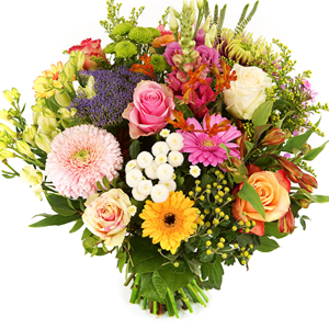 Boeketcadeau Pastel bonte bloemen bezorgen