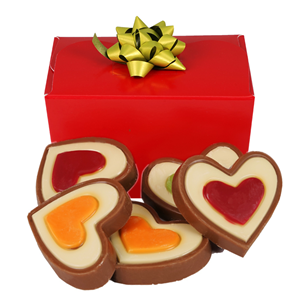 Boeketcadeau Hartjes chocolade bezorgen