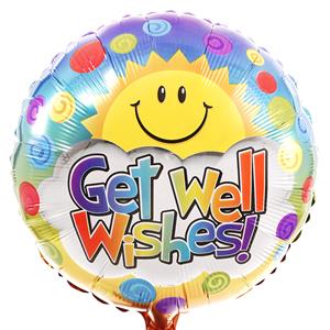 Boeketcadeau Get well wishes ballon sturen