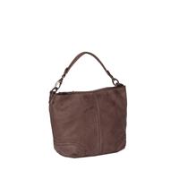 Justified Bags Saira Big Top Zip Handbag Brown