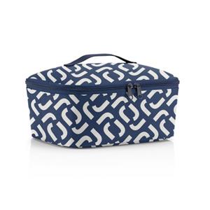 Shopping Coolerbag M pocket signature navy