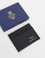 Polo Ralph Lauren Men's Smooth Leather Card Case - Black