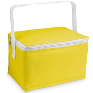 Bellatio Kleine koeltas voor lunch geel 20 x 14 x 12 cm 3.5 liter -