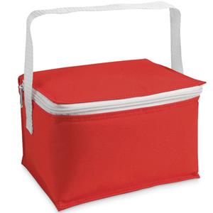 Bellatio Kleine koeltas voor lunch rood 20 x 14 x 12 cm 3.5 liter -