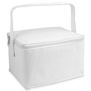 Bellatio Kleine koeltas voor lunch wit 20 x 14 x 12 cm 3.5 liter -