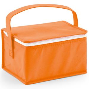 Bellatio Kleine koeltas voor lunch oranje 20 x 14 x 13 cm 3.5 liter -