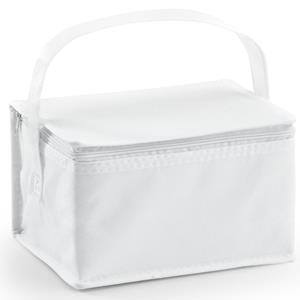 Bellatio Kleine koeltas voor lunch wit 20 x 14 x 13 cm 3.5 liter -