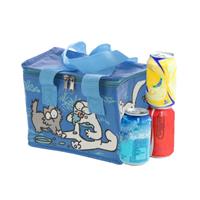 Puckator Kleine koeltas voor lunch blauw met Simons Cat print 16 x 21 x 14 cm 4,7 liter -