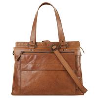 Spikes & Sparrow Shopper LAPTOP SHOULDERBAG echt leder (1-delig)