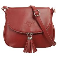 Samantha Look Schoudertas echt leer, made in italy (1-delig)
