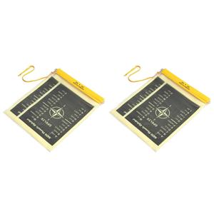 2x stuks waterproof PVC documenten zakken met koord -
