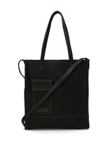 Shopper natuurlijk gelooid leer zwart