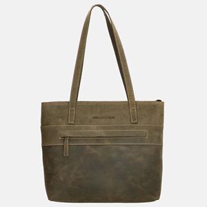 Hide and Stitches Hide & Stitches Idaho shopper olive green