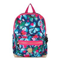 pick & PACK Rucksack Beautiful Butterfly, Navy