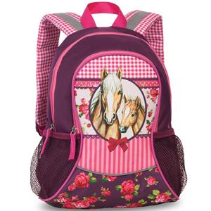 Fabrizio Kinderrucksack L Horses aubergine Mädchen