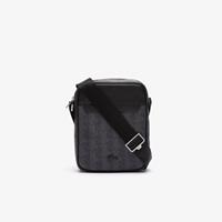 Lacoste Herren-Tasche THE BLEND aus Canvas - ALLOVER MONOGRAM NOIR GRI 