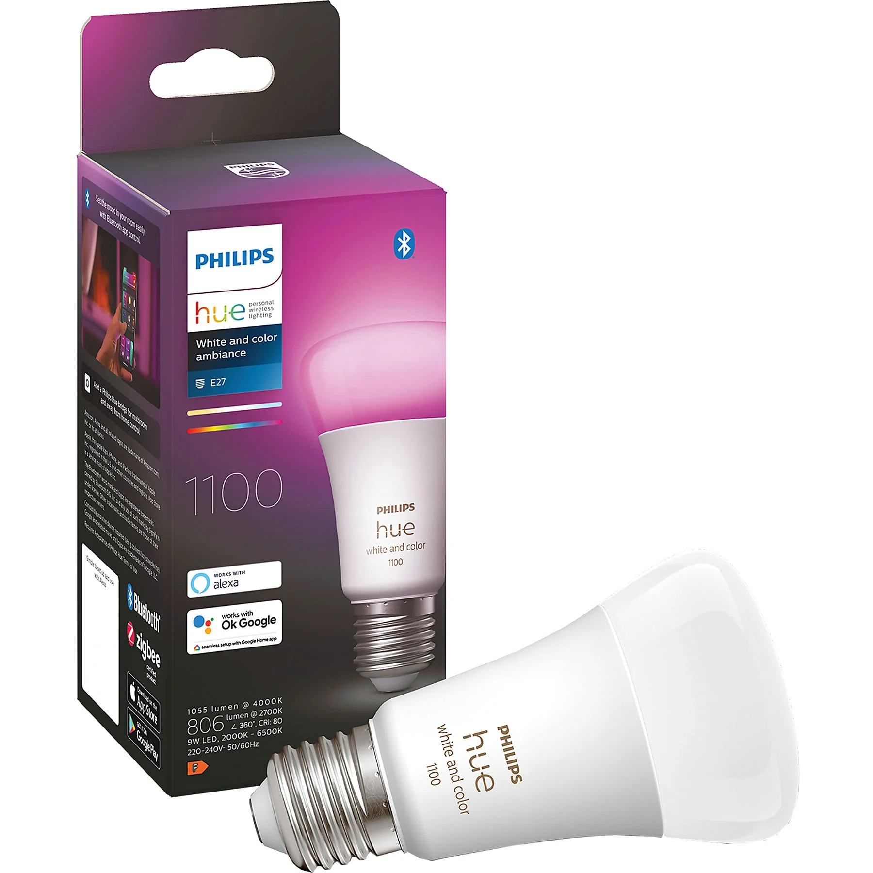 Philips Hue Color A60 E27 1100 Lumen - 1-Pack