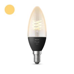 Philips Hue 871951430223500 LED-lamp Energielabel: G (A - G) Hue White E14 Kerze Einzelpack Filament 300lm E14 4.5 W Warmwit