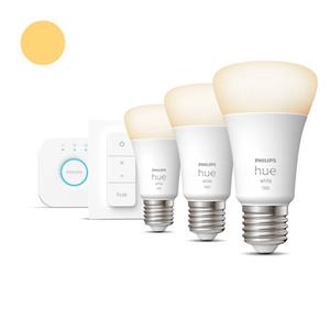 Philips Hue 871951428913000 LED-lamp Energielabel: F (A - G) Hue White E27 3er Starter Set inkl. Dimmschalter 3x1050lm 75W E27 28.5 W Warmwit