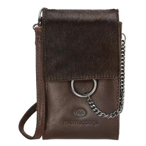 Micmacbags Mendoza telefoontasje dark brown