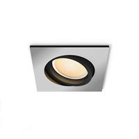 Philips Hue LED-inbouwlamp 871951433858600 Hue White Amb. Milliskin Einbauspot eckig aluminium 350lm Erweiterung GU10 5 W