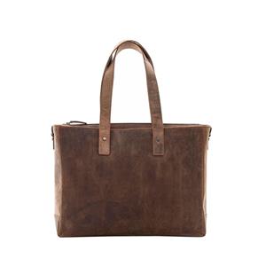 Plevier Hopper Shopper Laptoptas 15,6 inch Bruin