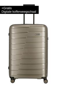 Travelite Air Base 4 Wiel Trolley L champagne metallic Harde Koffer