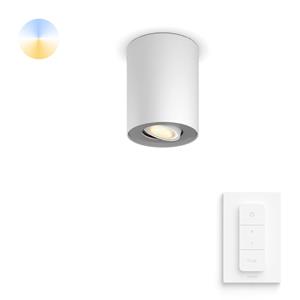 Philips Hue LED-plafondspots 871951433848700 Hue White Amb. Pillar Spot 1 flg. weiß 350lm inkl. Dimmschalter GU10 5 W